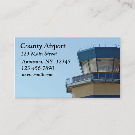 Customizable Air Traffic Control Business Card