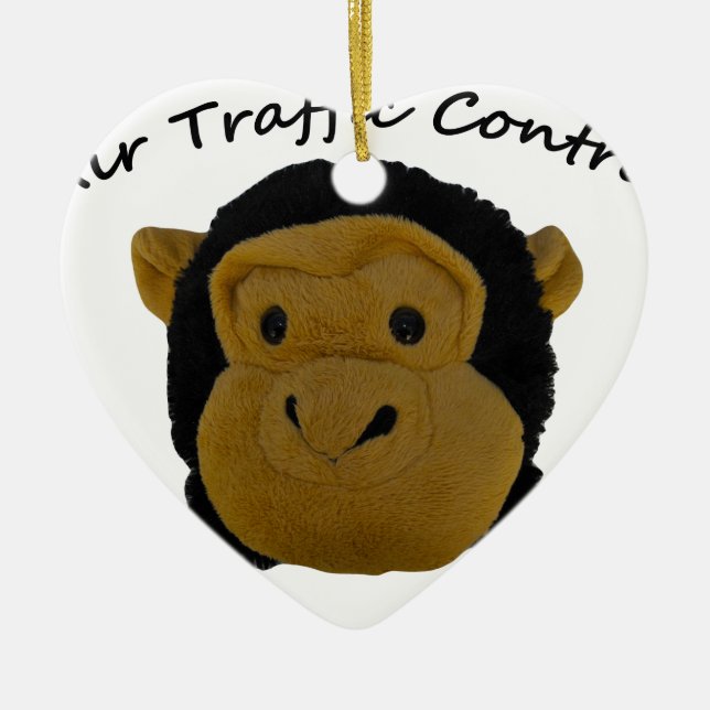 Air Traffic Control Ceramic Ornament (Front)