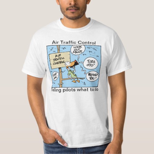 Air Traffic Control Funny Cartoon Shirt