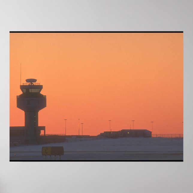 Air traffic control tower_Military Aircraft Poster (Front)