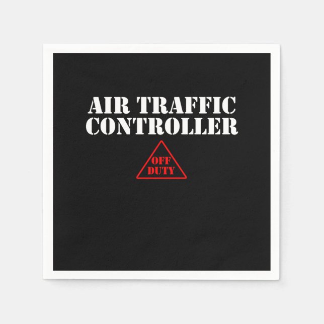 Air Traffic Controller Airfield Flight Controller  Napkins (Front)