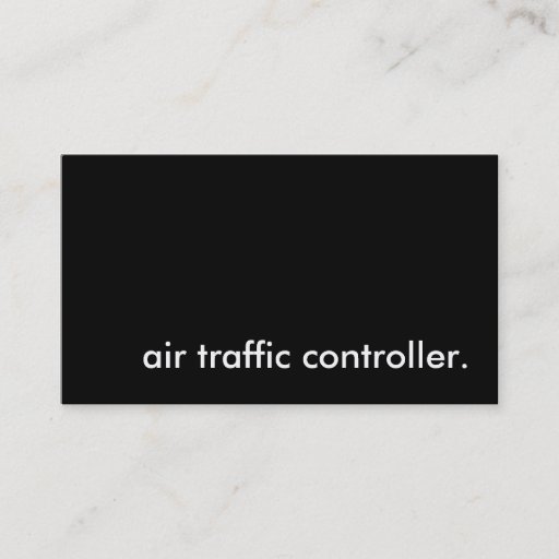 Customizable air traffic controller. business card template