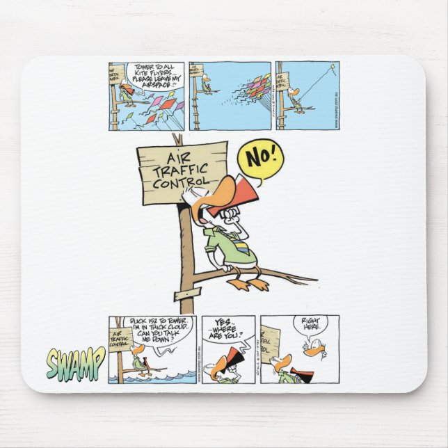 Air Traffic Controller Duck Mouse Pad (Front)