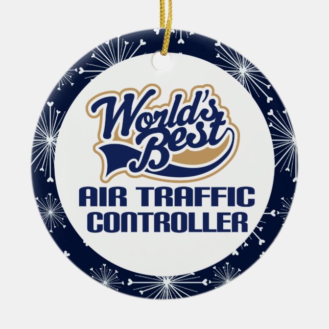 Air Traffic Controller Gift Ornament (Front)