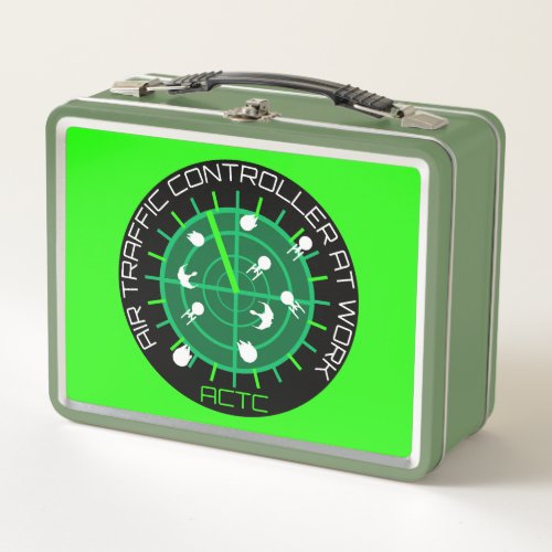 Air Traffic Controller Metal Lunch Box