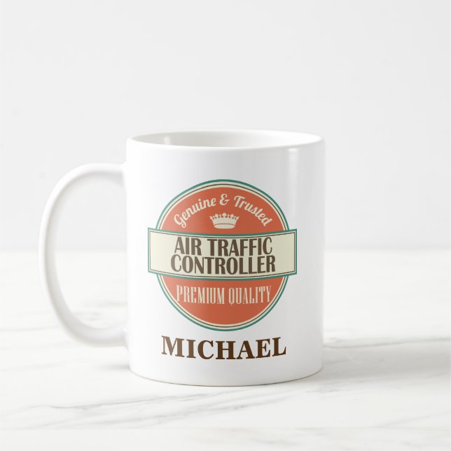 Air Traffic Controller Personalized Mug Gift (Left)
