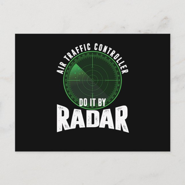Air Traffic Controller radar Vintage Postcard (Front)