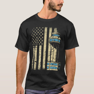 Air Traffic Controller Tower - Aircraft Airspace T-Shirt