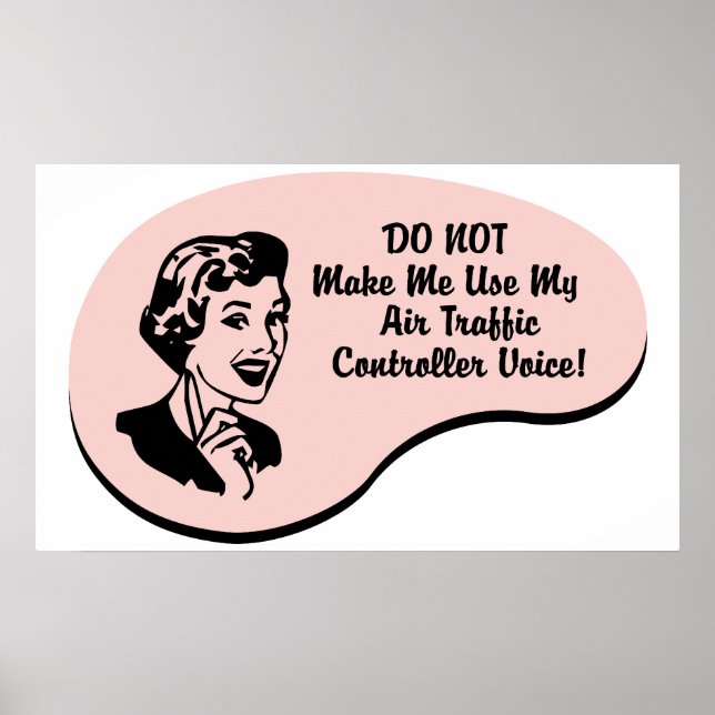 Air Traffic Controller Voice Poster (Front)