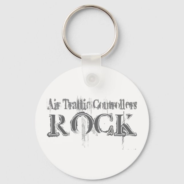 Air Traffic Controllers Rock Keychain (Front)