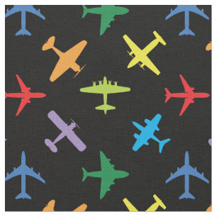 Air traffic, custom colour and  tile size fabric