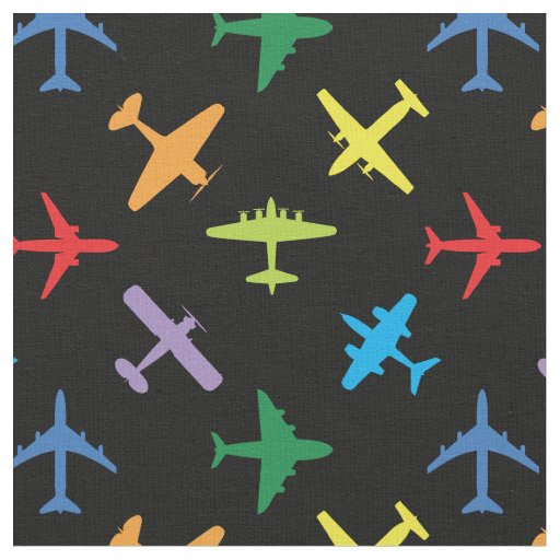 Air traffic, custom colour and  tile size fabric