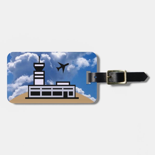 Air traveler luggage tag (Front Horizontal)