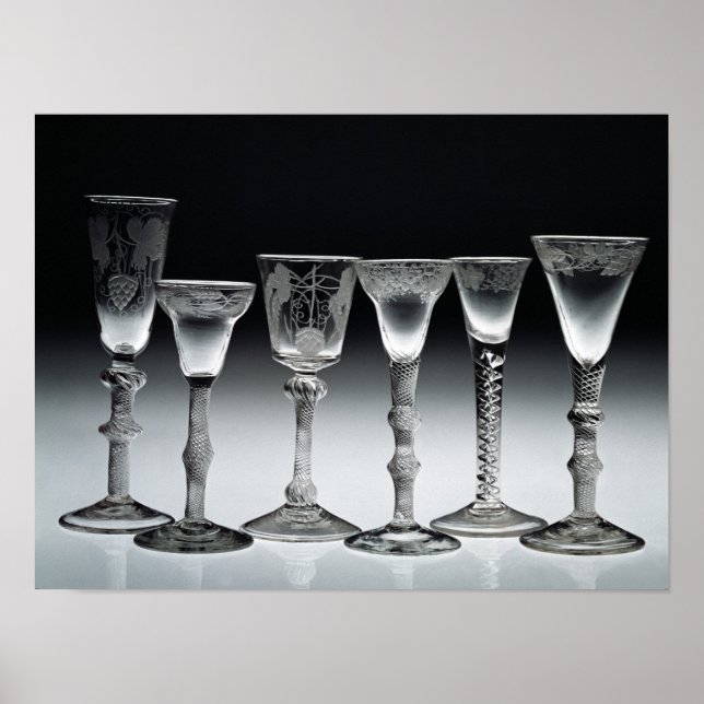 Air-twist glasses, 1750-60 poster (Front)