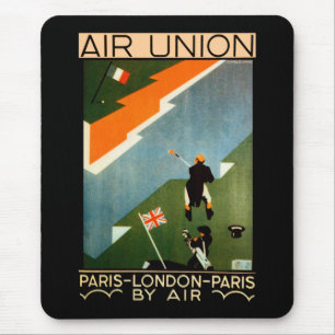 Air Union ~ Paris-London-Paris by Air Mouse Pad