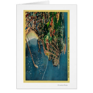 Air View of Monterey and Presido Cards