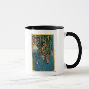 Air View of Monterey and Presido Mug