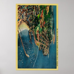 Air View of Monterey and Presido Poster