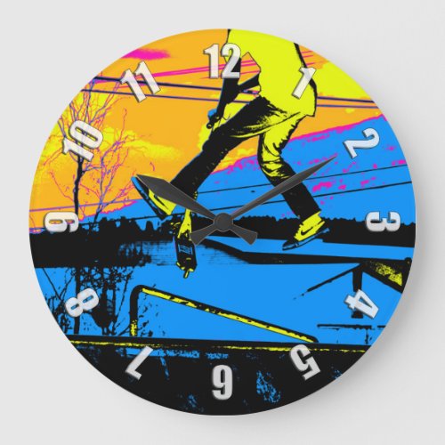 Air Walking  High Flying Scooter Large Clock
