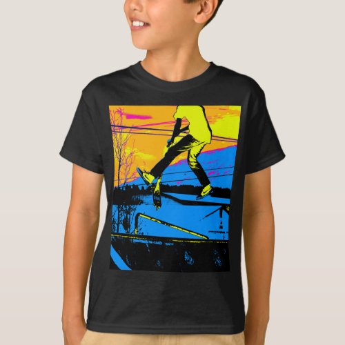 Air Walking  High Flying Scooter T_Shirt