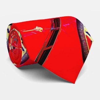 Air Wheel Intake of a Red 2014 Corvette Stingray Neck Tie