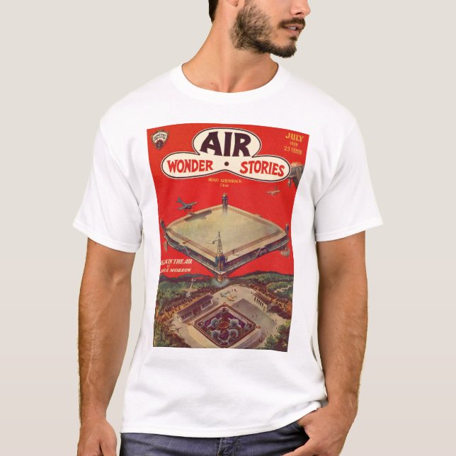 Air Wonder Stories v01 n01 (1929-07.Stellar)_Pulp T-Shirt (Front)