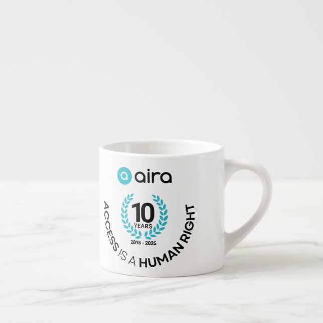 Aira 10th Birthday/Anniversary  Espresso Cup (Right)