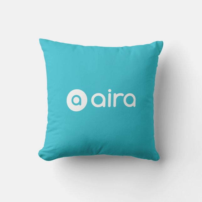 Aira Logo Throw Pillow (Front)