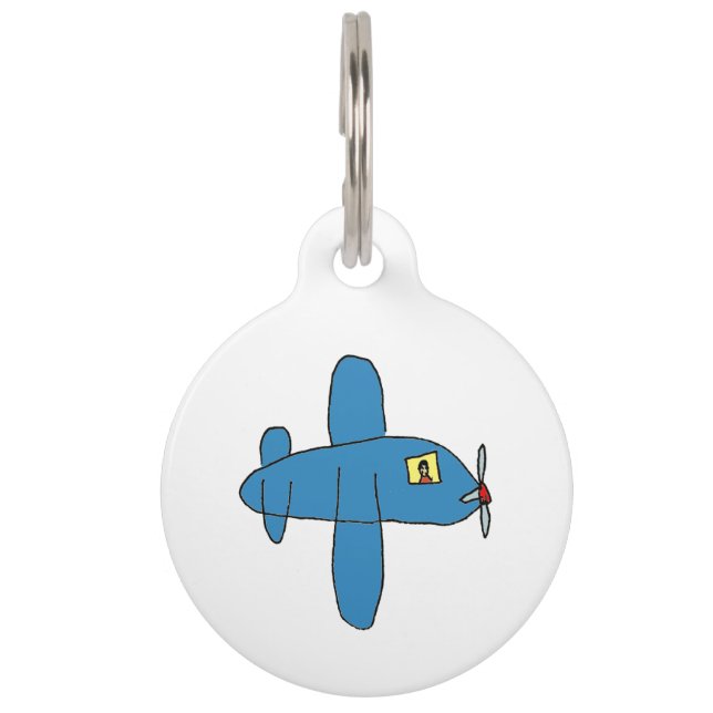 Airbeep (airplane) pet tag (Front)