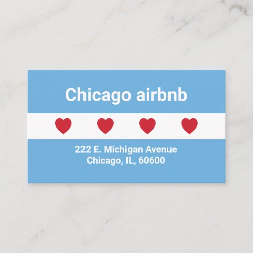 Airbnb  Business Card  Chicago