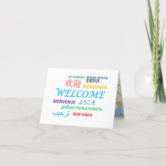 AirBNB & Hotel Welcome Note Letterpress Thank You Card