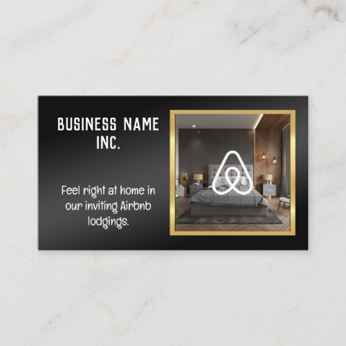 Airbnb House Rental Custom QR Business Card
