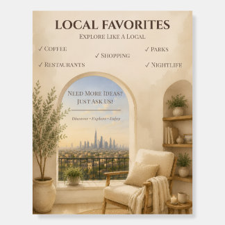 Airbnb Local Favorites Recommendations Sign
