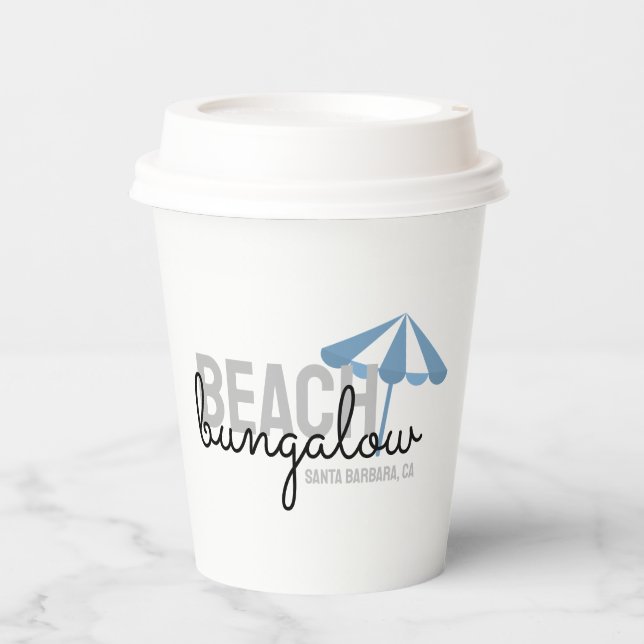 Airbnb To-Go Coffee Cup | Beach House Rental (Front)