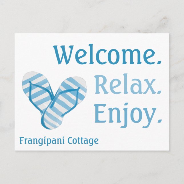 Airbnb Welcome Gift Basket Card Personalized (Front)