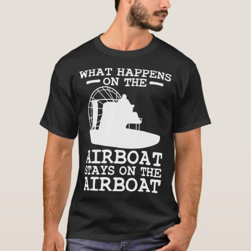 Airboat Boat Boating T_Shirt
