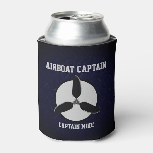 Airboat Captain Add Name Beer Cooler