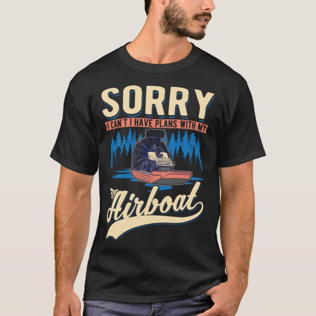 Airboat Captain Swamp Boat  2 T-Shirt (Front)