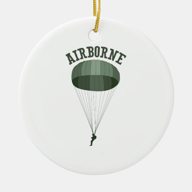 Airborne Ceramic Ornament (Front)