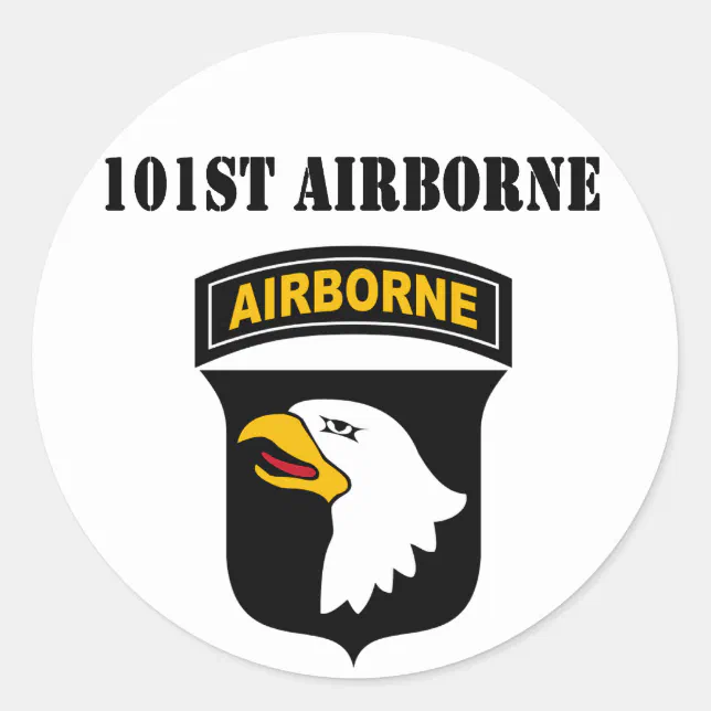 Airborne Classic Round Sticker (Front)