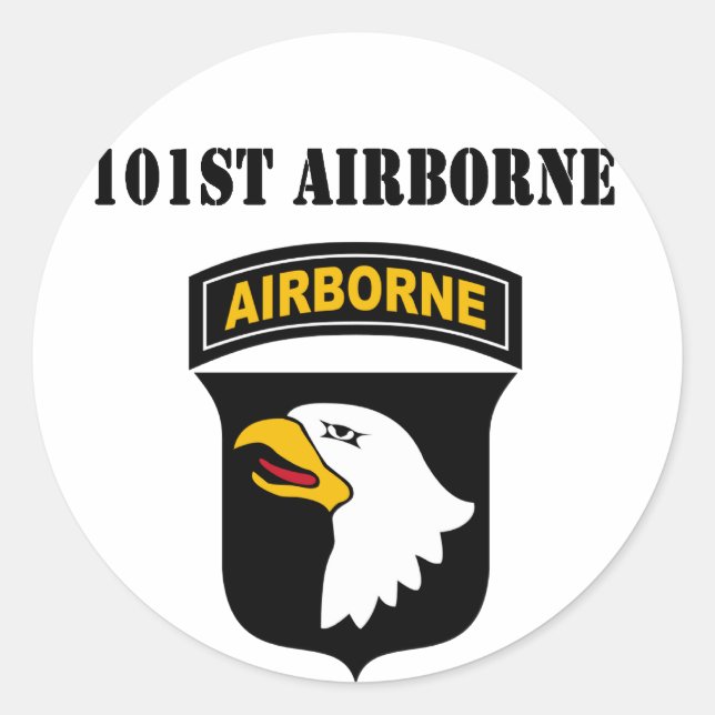 Airborne Classic Round Sticker (Front)