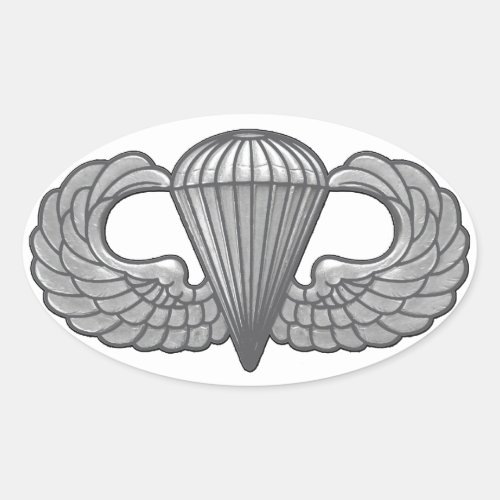 Airborne Crest Oval Sticker