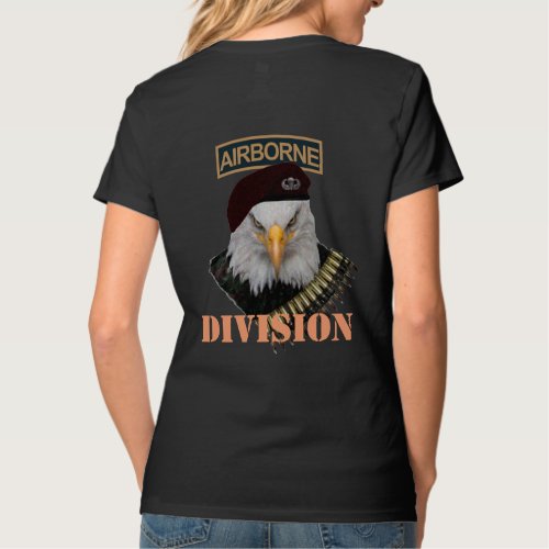 Airborne division Army military eagle cover T_Shirt