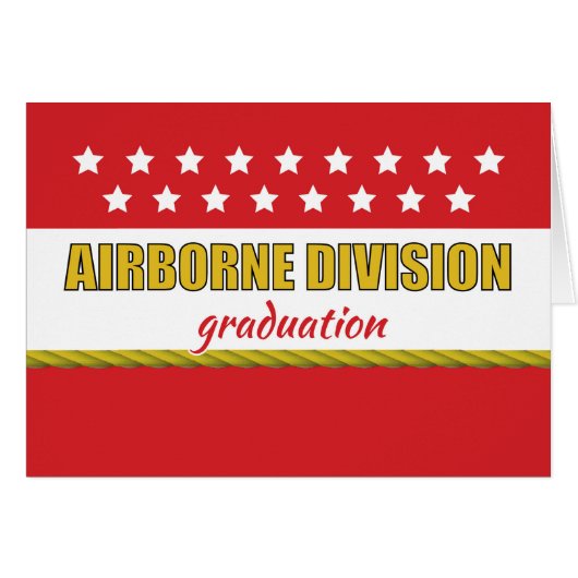 Airborne Division Graduation Congratulations (Front Horizontal)
