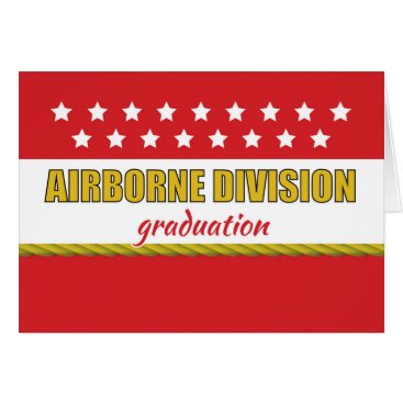 Airborne Division Graduation Congratulations Card Airborne Division Graduation Congratulations Card