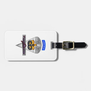 Airborne Flaming Logo Gift Luggage Tag