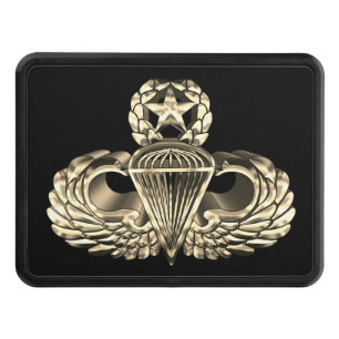 Airborne Jumpmaster Wings   Hitch Cover