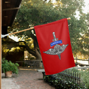 Airborne Parachute Rigger House Flag