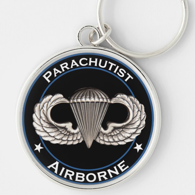 Airborne Parachutist Keychain (Front)