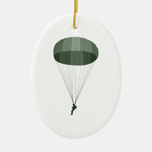 Airborne Paratrooper Ceramic Ornament